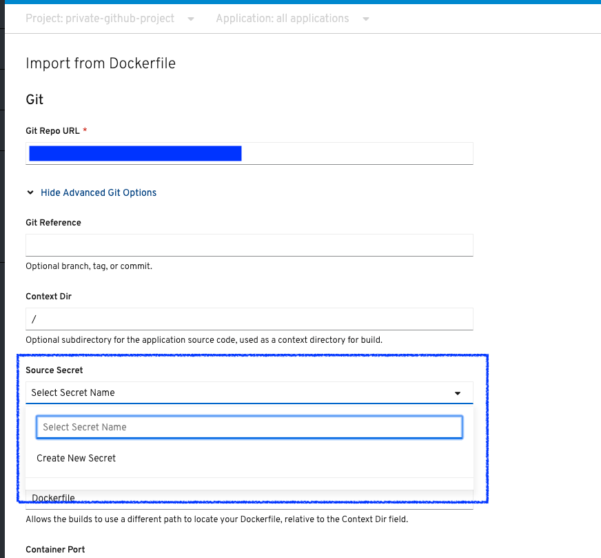 GitHub Private Deploy Project Config