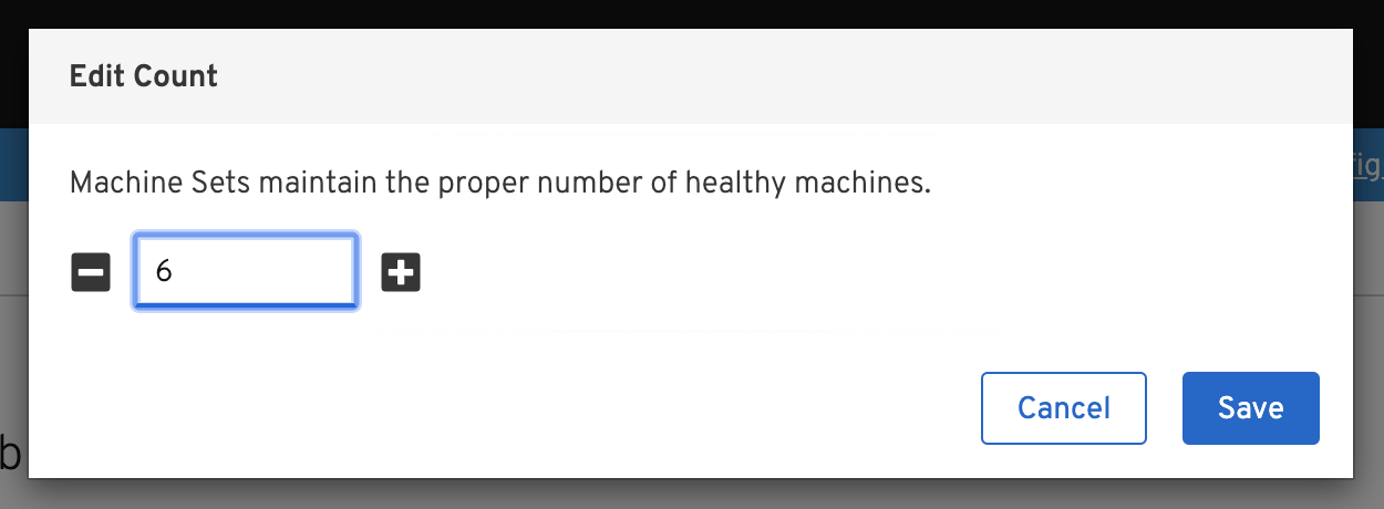 Machine Set Desired Count on OpenShift